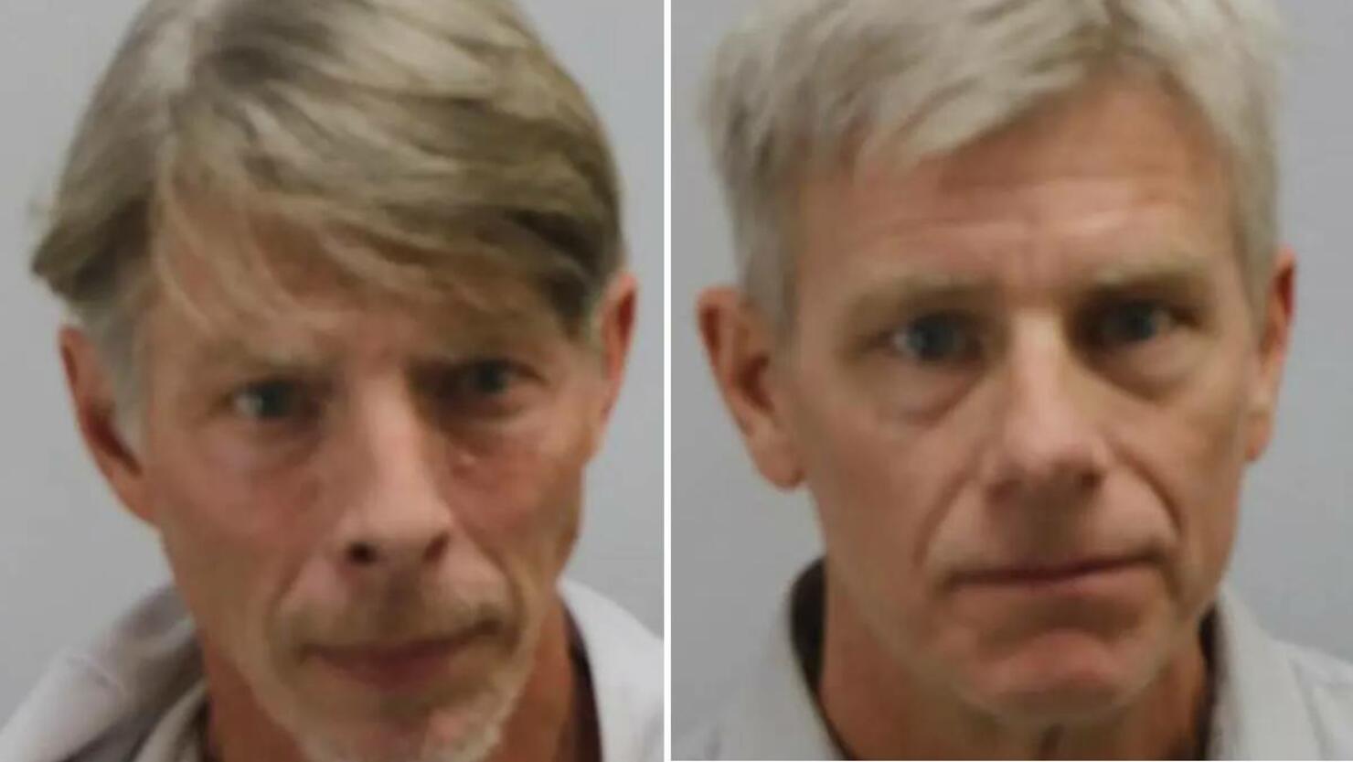 Mugshots of Mark Bennett (L), John Bennett