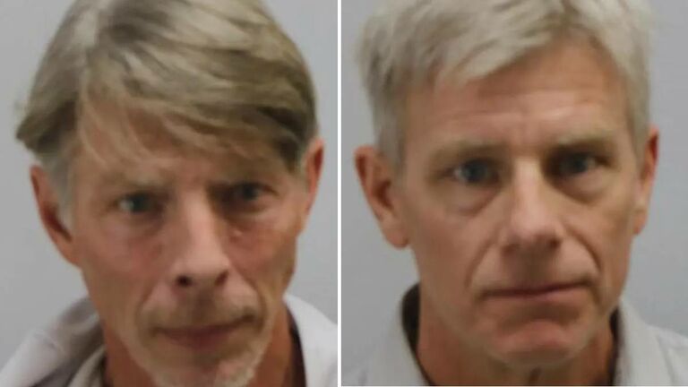 Mugshots of Mark Bennett (L), John Bennett
