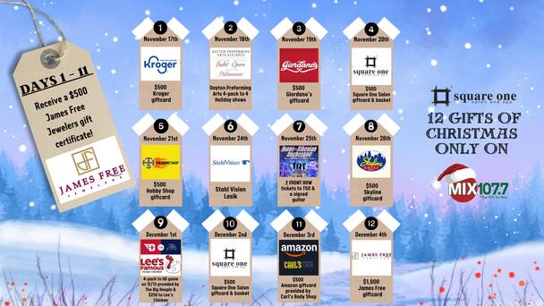 12 Gifts of Christmas on MIX 107.7