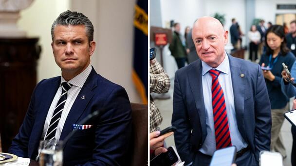 Democrat Senator Calls Hegseth 'Coward' Over Mark Kelly Investigation