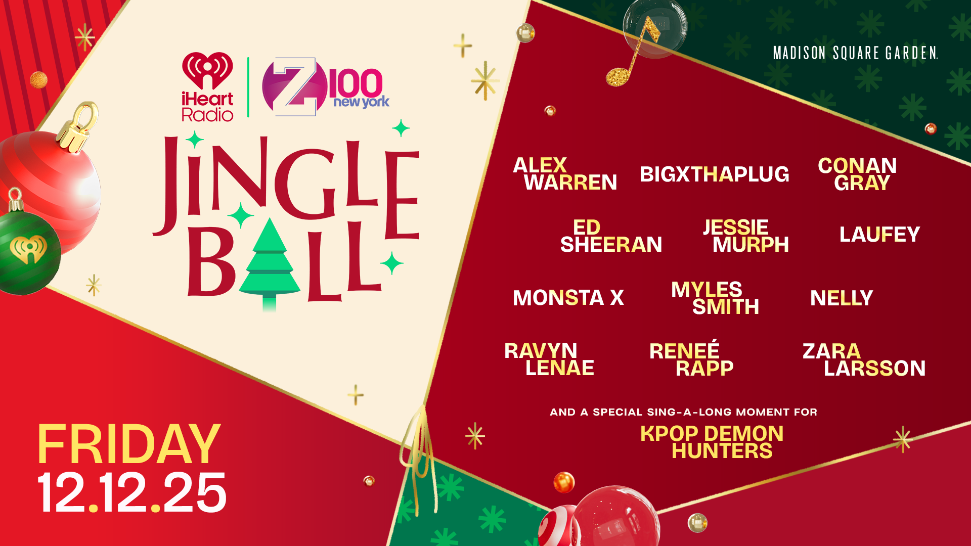 Our 2025 #Z100JingleBall Lineup