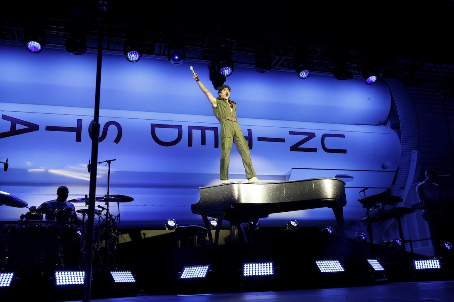 Benson Boone Performs During Visa Live at the Rocket Garden