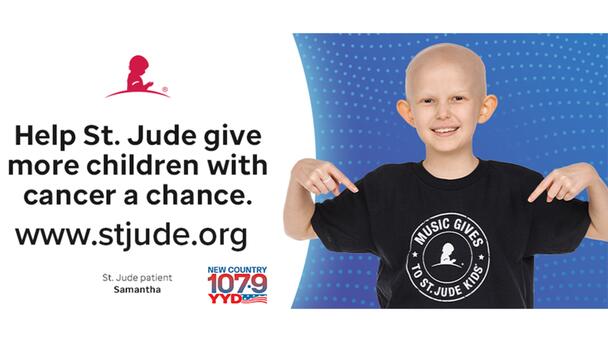 Today is Giving Tuesday! New Country 107.9 YYD Hopes You'll Consider Giving to St. Jude Children's Research Hospital! Click Here to Donate!