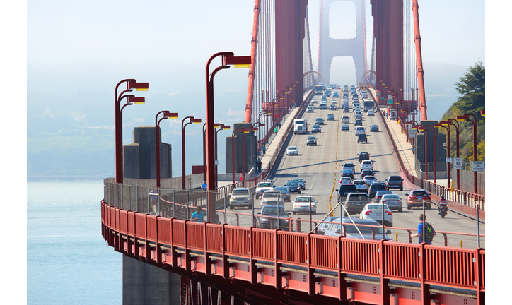 Golden Gate Bridge traffic