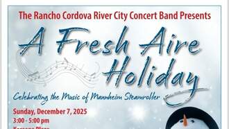 Free Holiday Concerts in Rancho Cordova on December 7 and 14