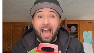 Mike Tries the Grinch Meal at McDonalds