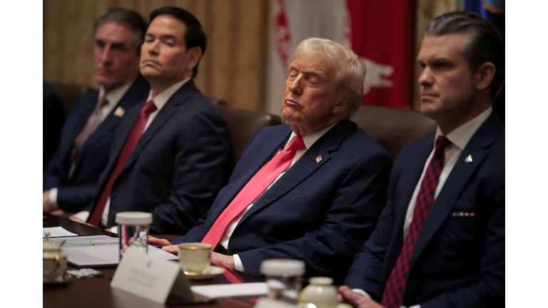 President Trump Meets With His Cabinet At The White House