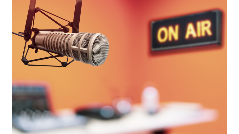 Professional microphone and on air sign