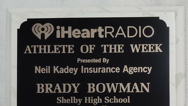 Brady Bowman Named iHeart Radio "Athlete of the Week"