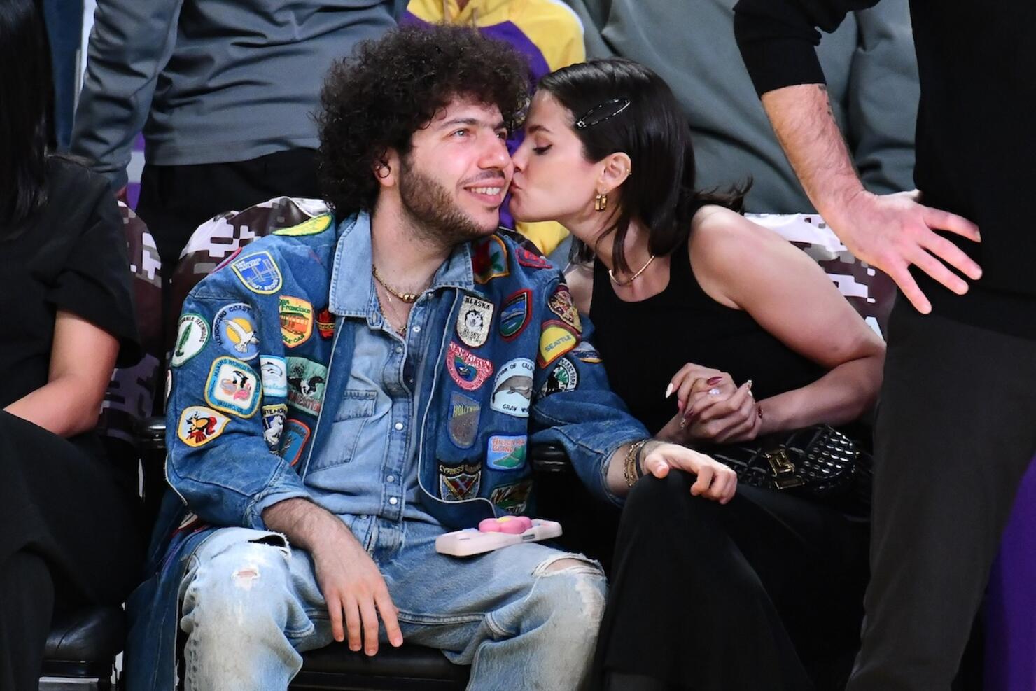 Celebrities At The Los Angeles Lakers Game