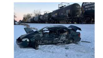 Lake Odessa man critically injured in car-versus-train crash in Odessa Twp.