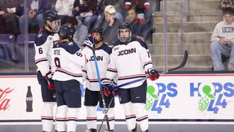 #14 UConn MHOC sweeps Merrimack !!