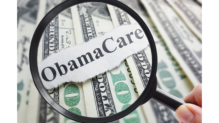 Obamacare and magnifying glass