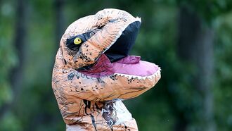 Watch: 'Dinosaur' Spotted Illegally Dumping Trash Outside Residence in England