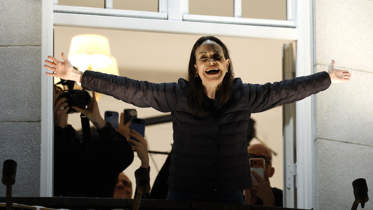 TOPSHOT-NORWAY-VENEZUELA-NOBEL-PEACE-PRIZE