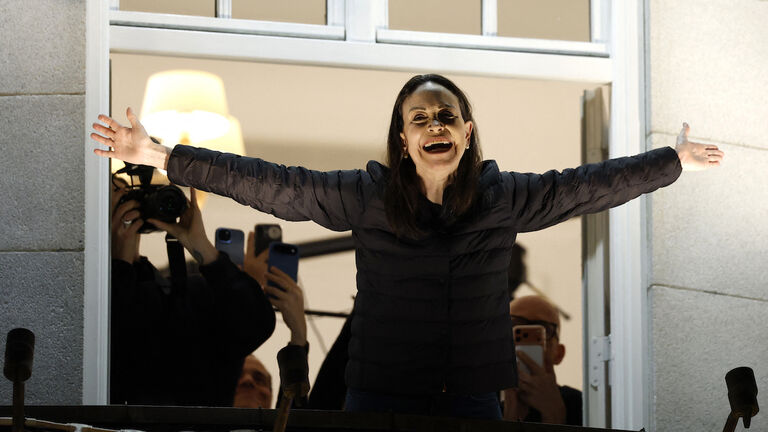 TOPSHOT-NORWAY-VENEZUELA-NOBEL-PEACE-PRIZE