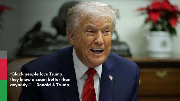 Trump Says 'Black People Love Me' Because 'They Know A Scam'