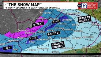 Another Round of Snow Expected Friday in Roanoke/Lynchburg Areas