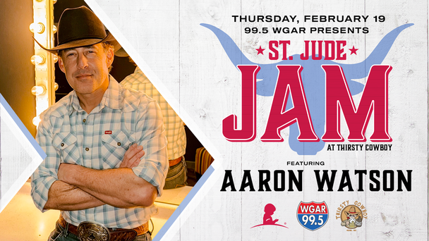 Just Announced! WGAR presents Aaron Watson at Thirsty Cowboy!