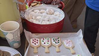 Pickleballers With Good Hearts & Good Cookies Get Donations For Students