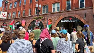 Pro-Palestinian Protests Continue At Capital One Banks Across Massachusetts