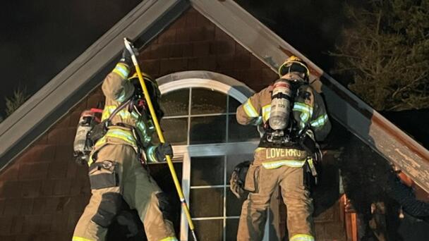 Family Escapes Two-Alarm House Fire