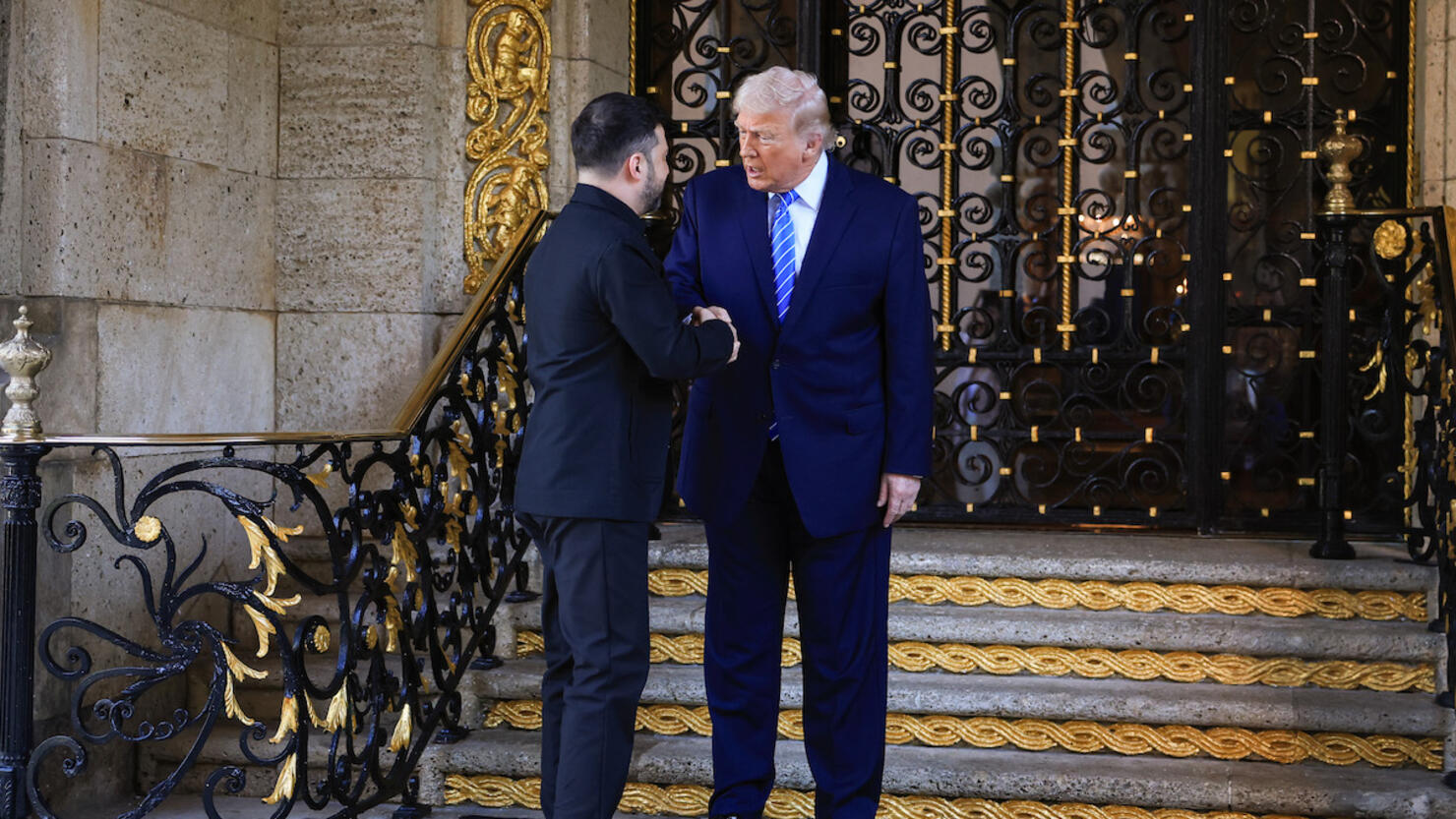 President Donald Trump Hosts Visiting Ukrainian President Zelensky At Mar-a-Lago