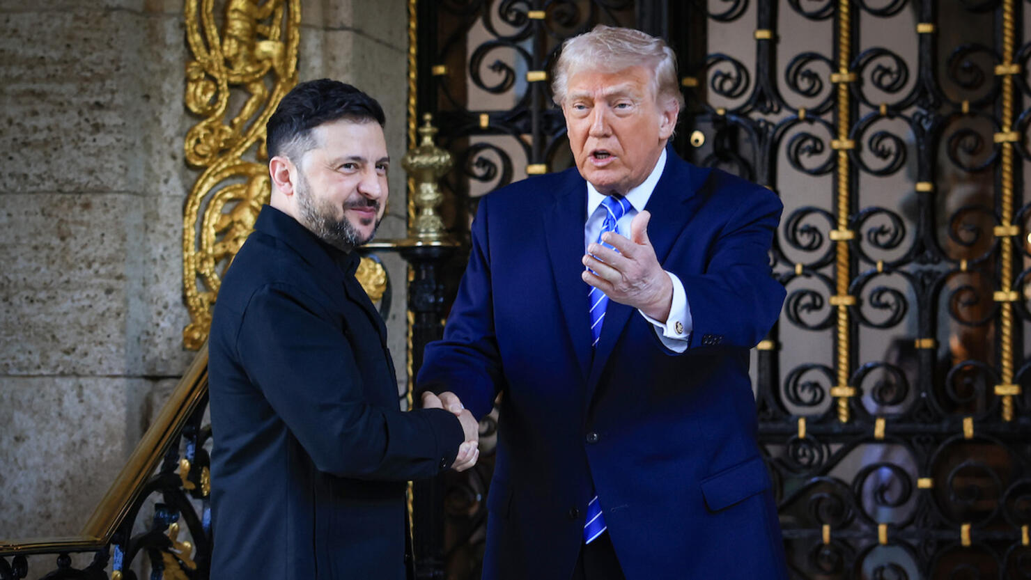 President Donald Trump Hosts Visiting Ukrainian President Zelensky At Mar-a-Lago