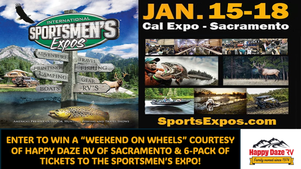 Enter To Win A "Weekend On Wheels" - 4-Day RV Rental + 6 Tickets For The International Sportsmen's Expo!