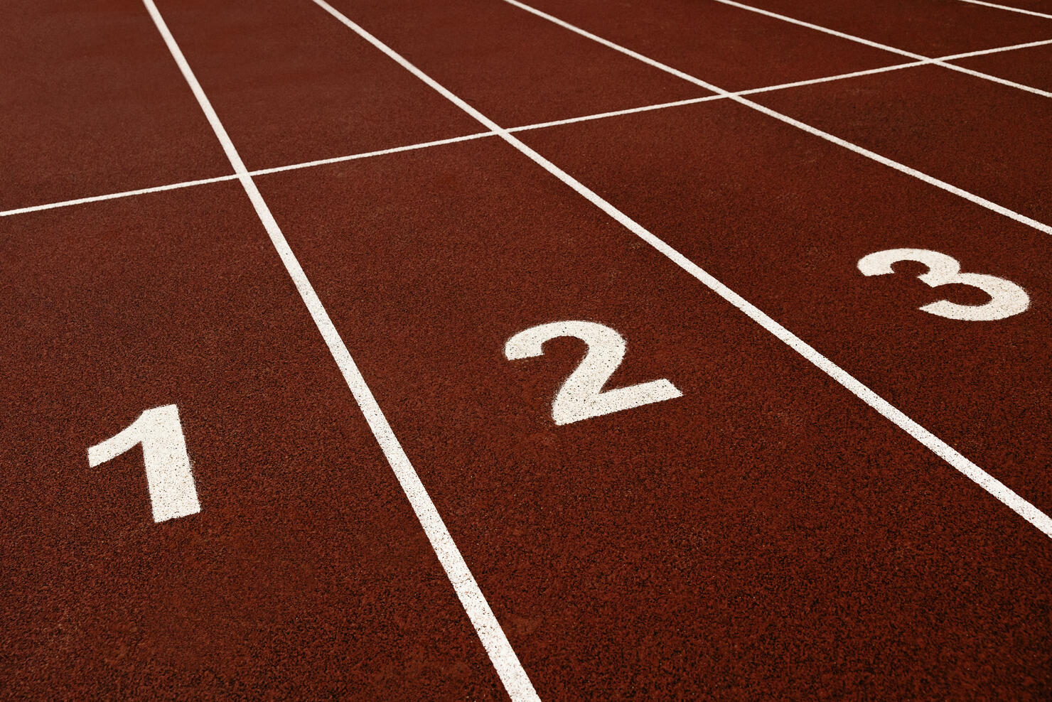 Running track start lines