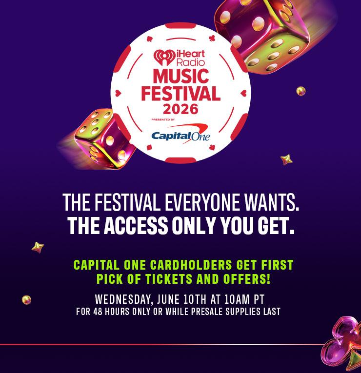 The Festival everyone wants. The access only you get. Capital One Cardholders get first pick of tickets and offers! Wednesday, June 10th at 10am PT for 48 hours only or while presale supplies last.