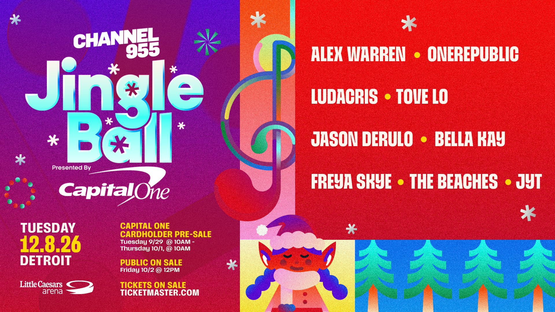 Our 2026 #955JingleBall Lineup