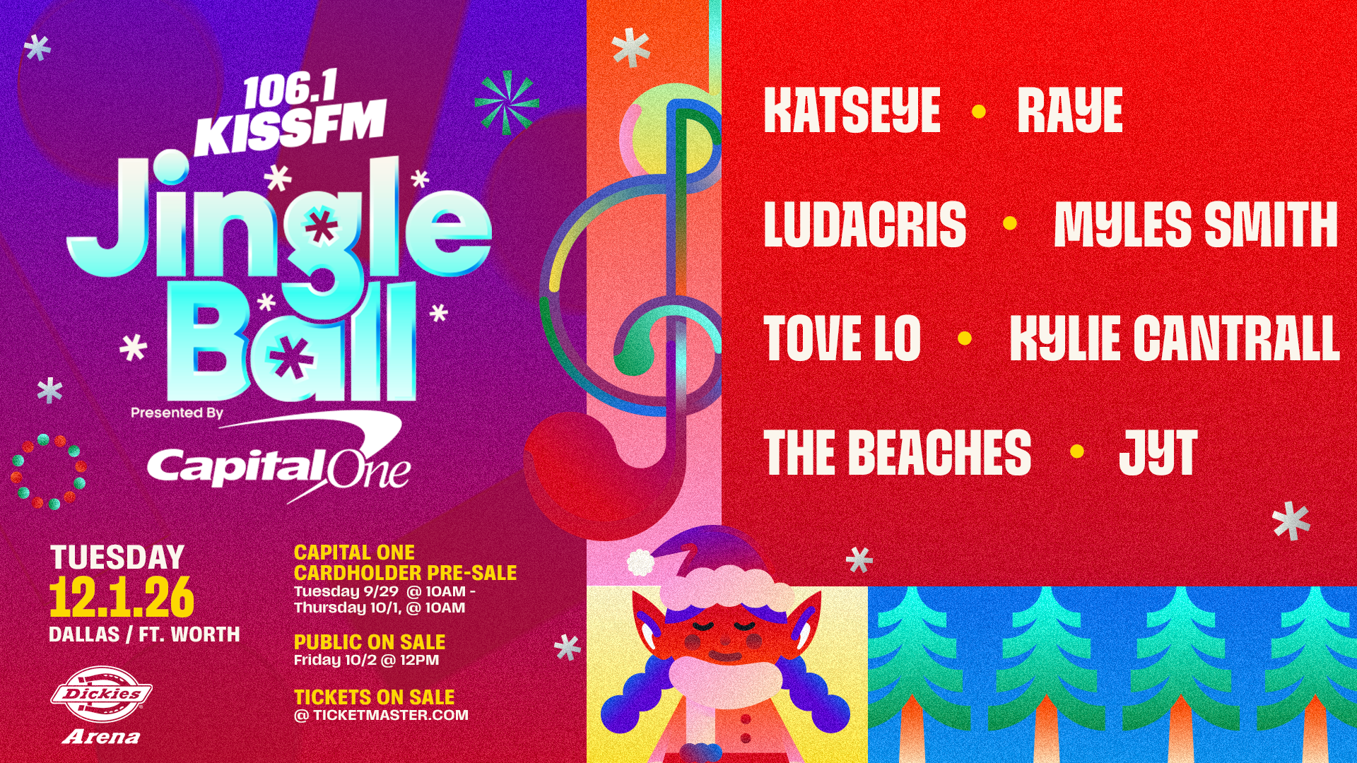 Our 2026 #KISSJingleBall Lineup