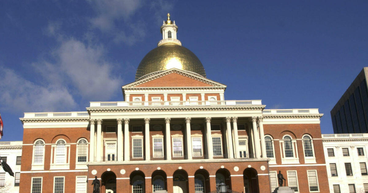 The Massachusetts State House in Boston.