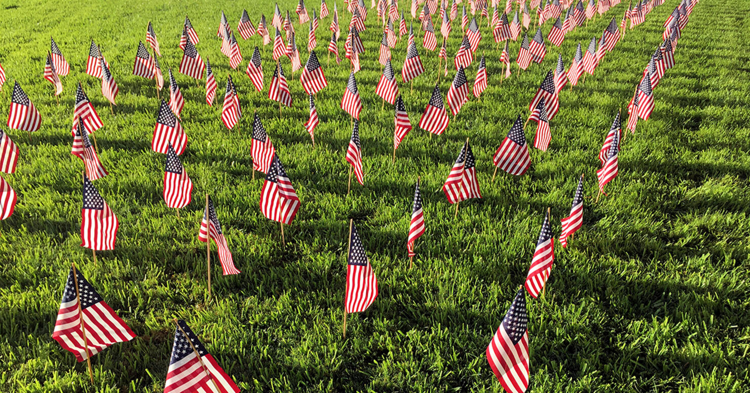Veteran's Day flags getty