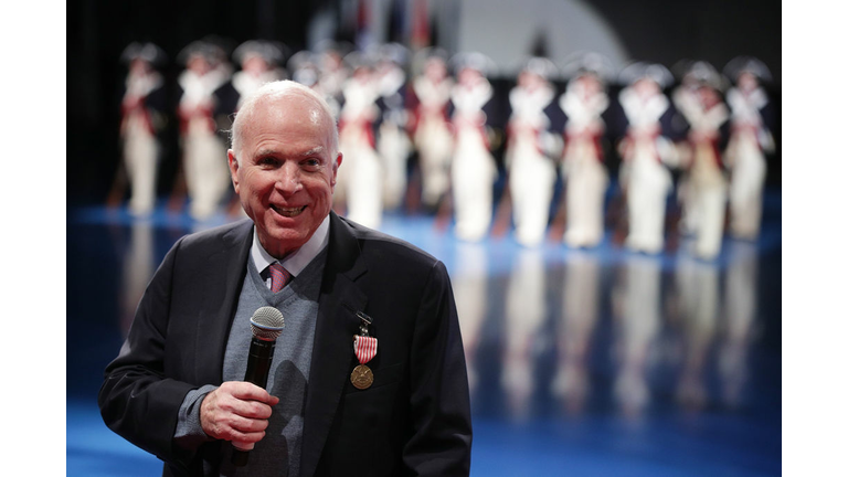 U.S. Military Holds Special Twilight Tattoo Performance In Honor Of John McCain