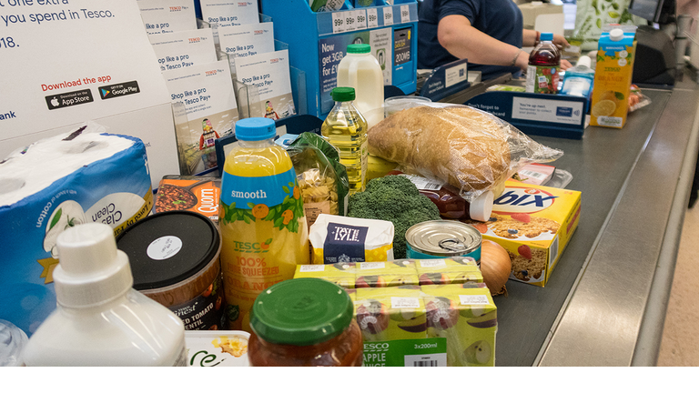 groceries grocery store supermarket checkout