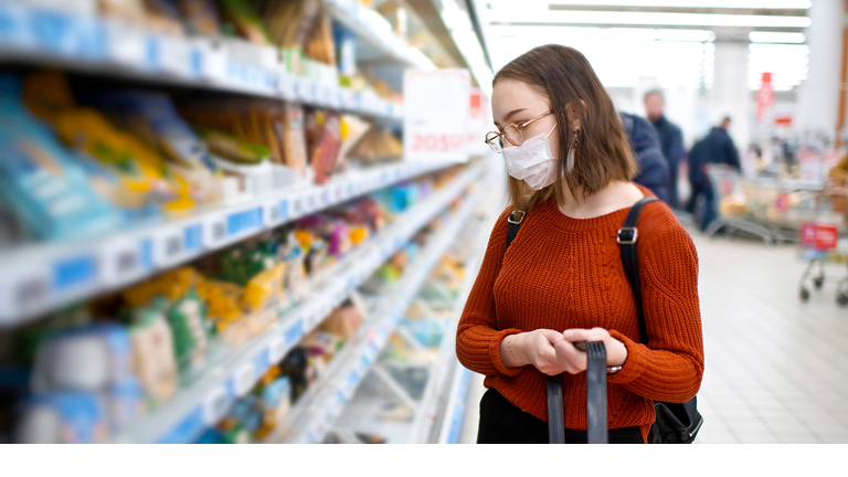 grocery shopper seeing prices rise