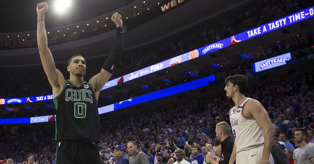 Celtics Rookie Jayson Tatum Gaining Swagger As Playoffs Advance - Thumbnail Image