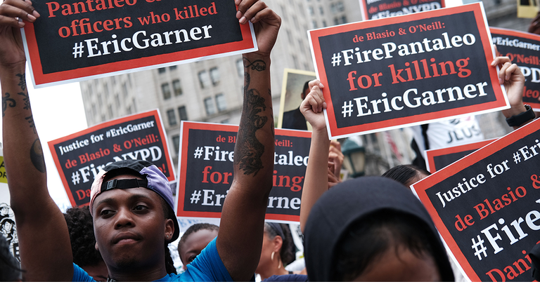 Fire Officer Who shot Eric Garner Protest