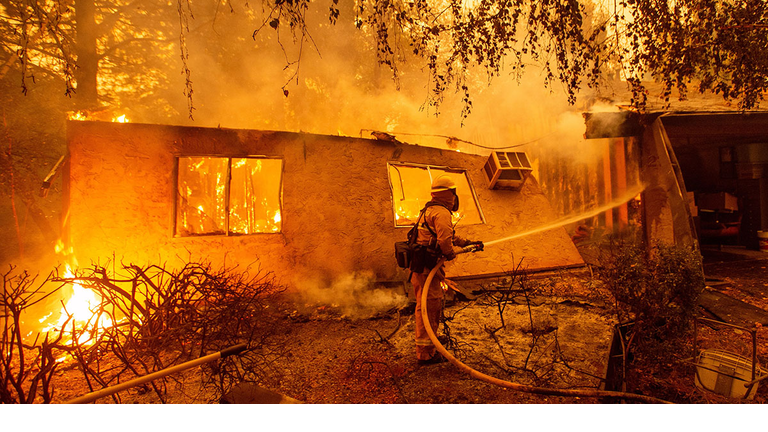 Paradis Calif. Wildfire