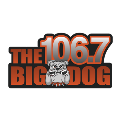 106.7 The Big Dog logo