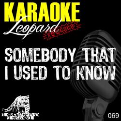 Somebody That I Used to Know