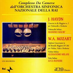 Sinfonia concertante in mi bemolle maggiore KV 364, per violino e orchestra - Allegro maestoso