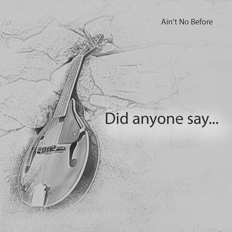 Did Anyone Say...