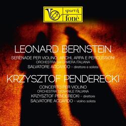 Serenade per violino, archi, arpa e percussioni: I. Lento - Allegro