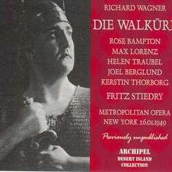 Die Walkure : Act II Zauberfest Bezahmt ein Schlaf