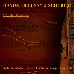 Sonata for piano and Violin in G Major : I. Andante