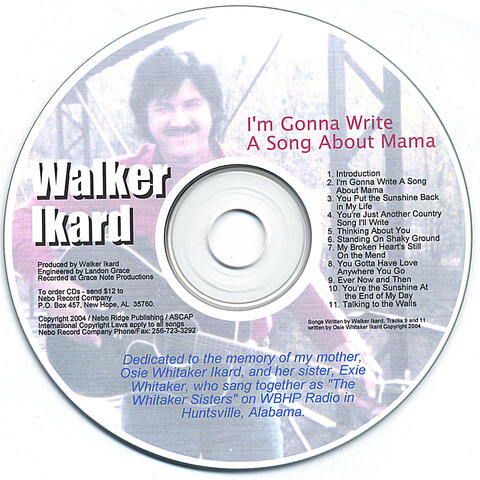 I'M GONNA WRITE A SONG ABOUT MAMA