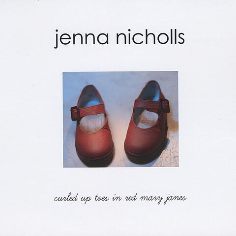 Curled Up Toes in Red Mary Janes